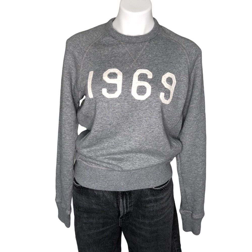 GAP 1969 Retro Spellout 80s‎ Pullover Sweatshirt Crewneck Logo Size Small